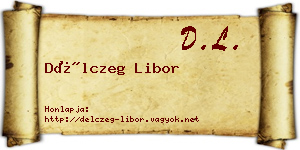 Délczeg Libor névjegykártya